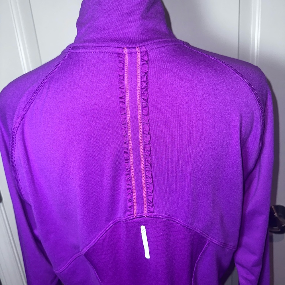 Champion C9 Purple Quarter Zip Athletic Pullover Lightweight Running Top LG - Picture 6 of 11